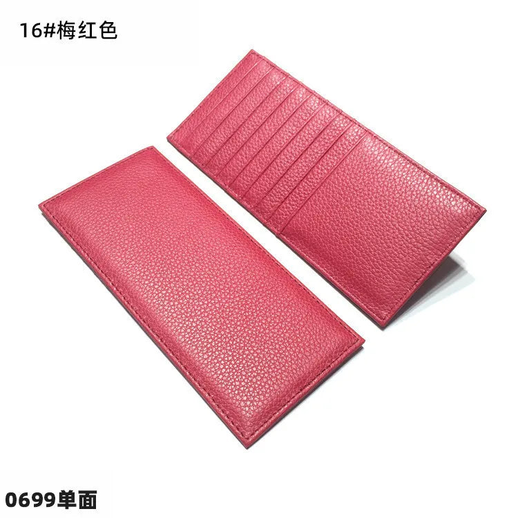 Wall Street Leather Card Holder – Large Capacity Finance Bro Wallet with 9 Sleeves