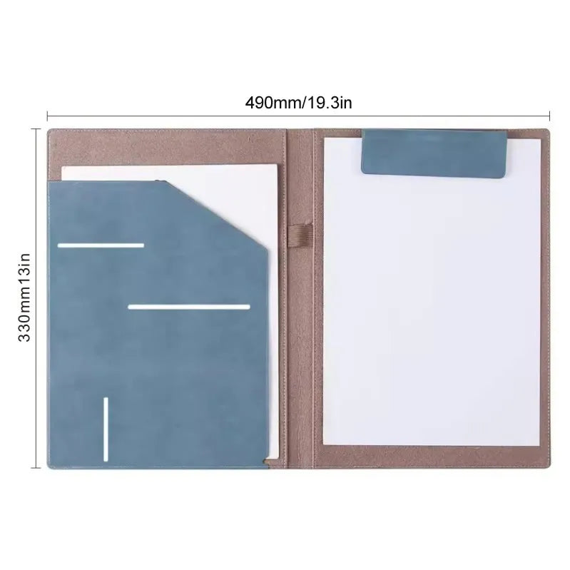 Wall Street Executive Leather A4 Contract Folder – Business Document & File Organizer
