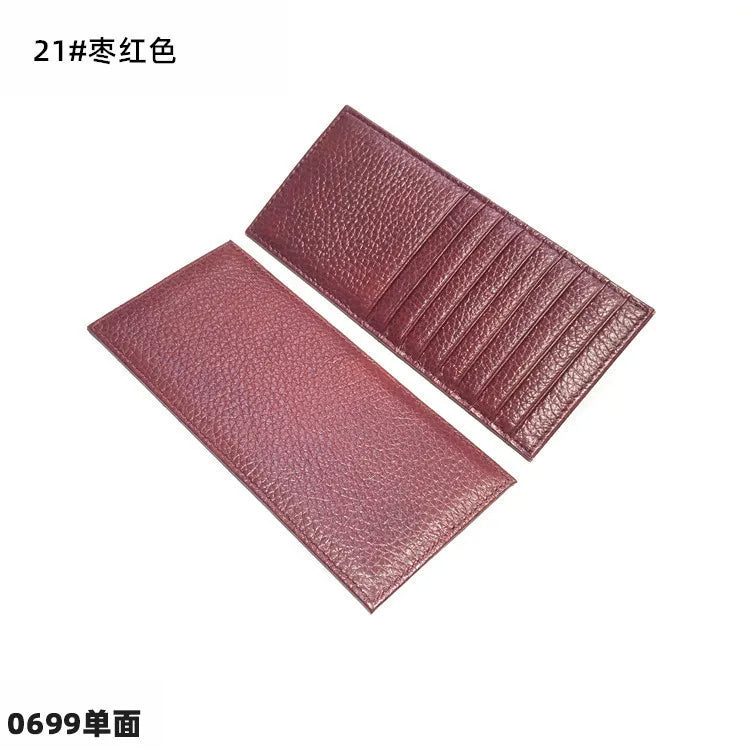 Wall Street Leather Card Holder – Large Capacity Finance Bro Wallet with 9 Sleeves