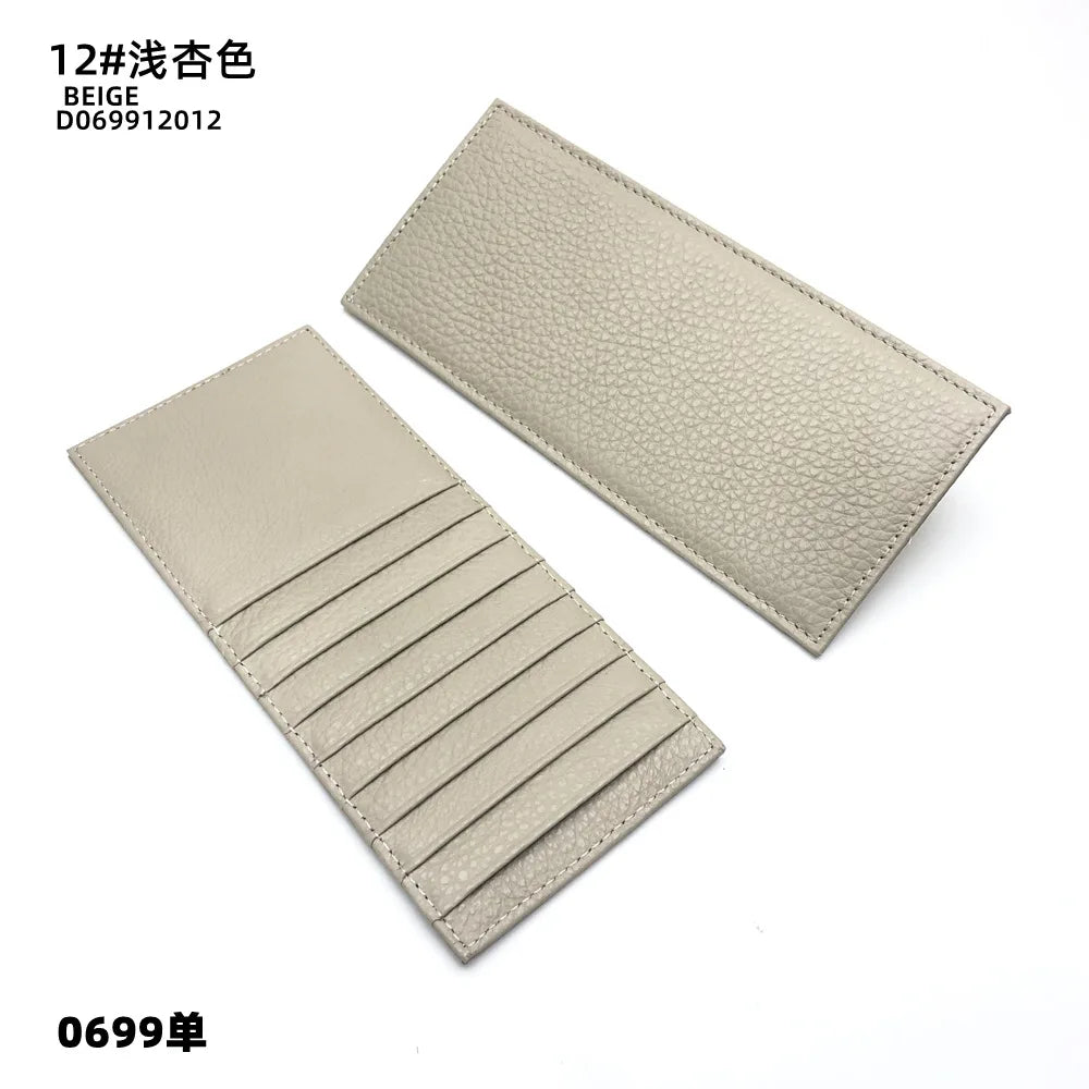 Wall Street Leather Card Holder – Large Capacity Finance Bro Wallet with 9 Sleeves