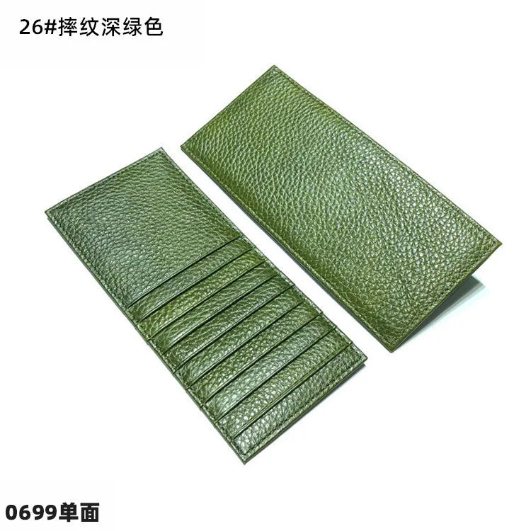 Wall Street Leather Card Holder – Large Capacity Finance Bro Wallet with 9 Sleeves