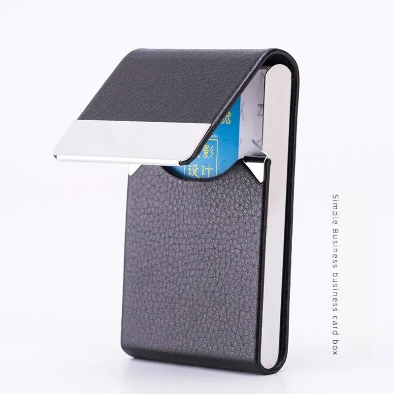 Patrick Bateman Executive Slim PU Leather Card Holder – Business Multifunction Wallet & Magnetic Case