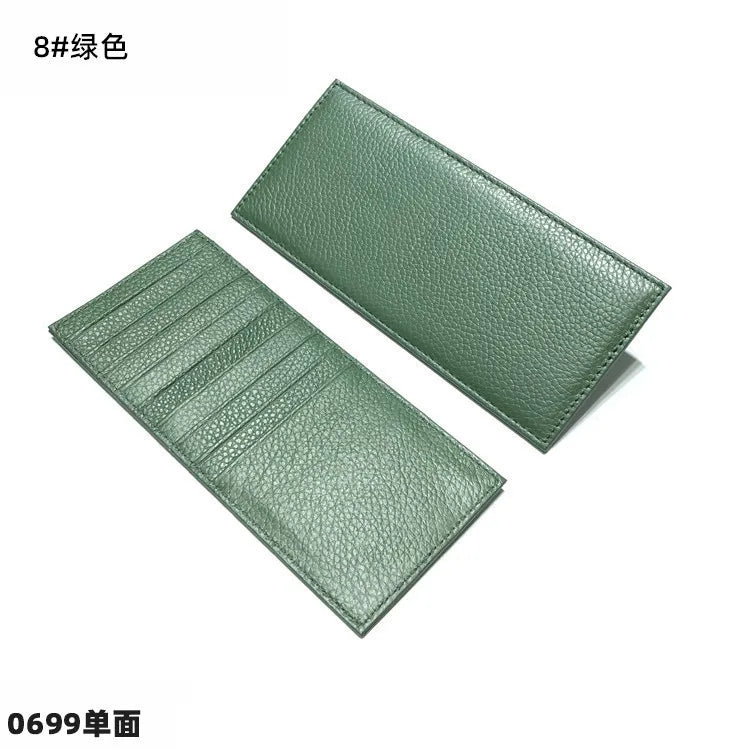 Wall Street Leather Card Holder – Large Capacity Finance Bro Wallet with 9 Sleeves