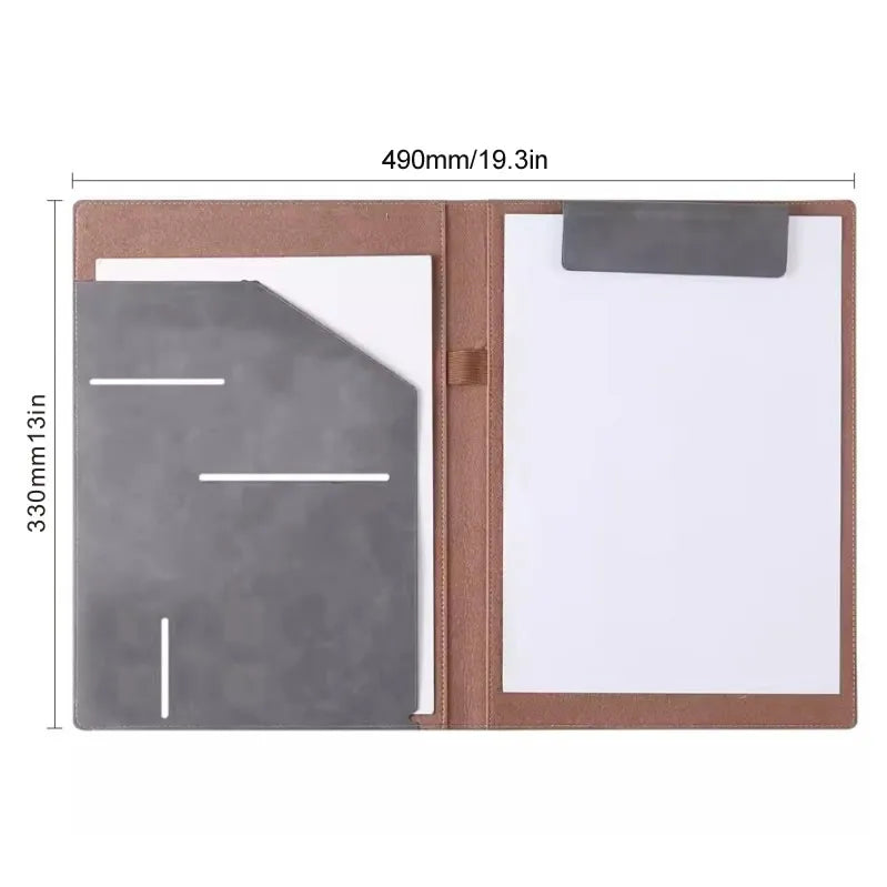 Wall Street Executive Leather A4 Contract Folder – Business Document & File Organizer
