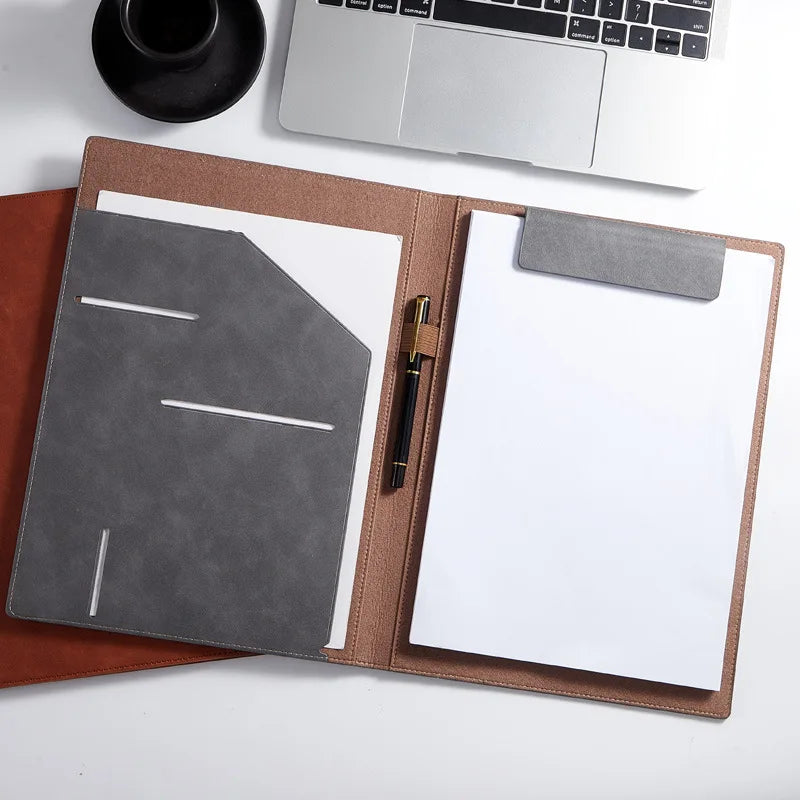 Wall Street Executive Leather A4 Contract Folder – Business Document & File Organizer