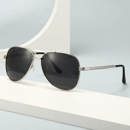 Wall Street Aviator UV400 Sunglasses – Anti-Glare Pilot Style for Finance Bros
